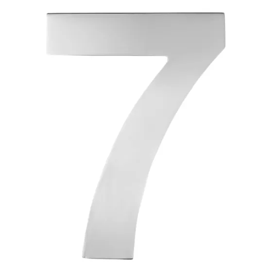 Numero 7  Metálico De Casa 8cm Hr-m5531.