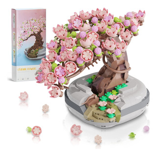 Easyago Mini Bricks Cherry Blossom Tree Building Set - Sakur Easyago Mini Bricks Cherry Blossom Tree Building Set - Sakur