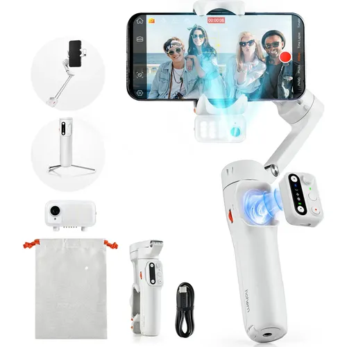 Hohem Gimbal Celular Estabilizador Isteady V3 + Kit Ia Pró Preto