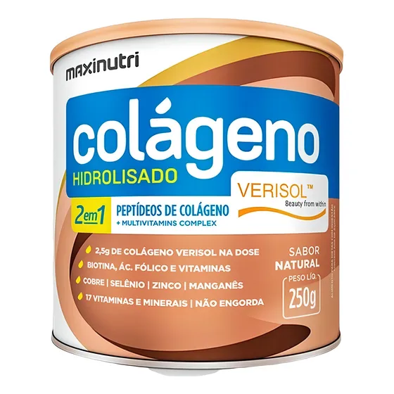 Colágeno Hidrolisado 2 em 1 Verisol Maxinutri 250g