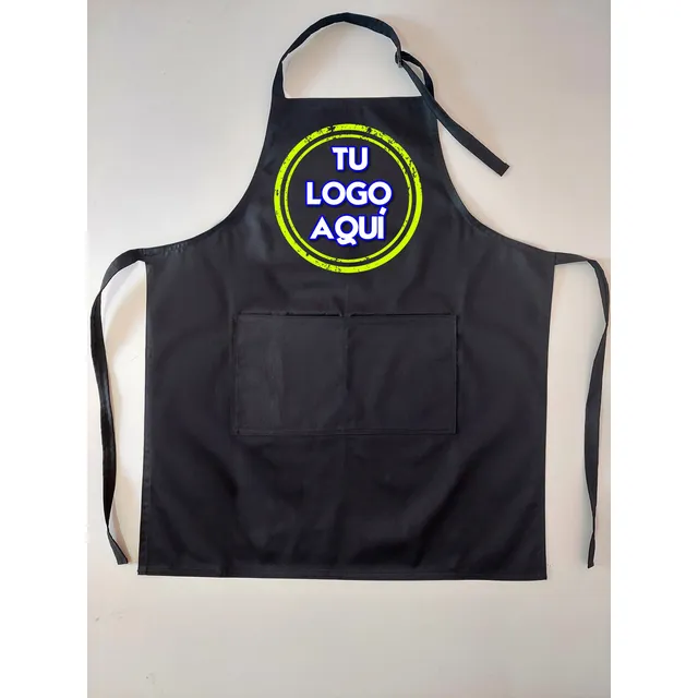Delantal En Drill Personalizado Estampado Con Tu Logo