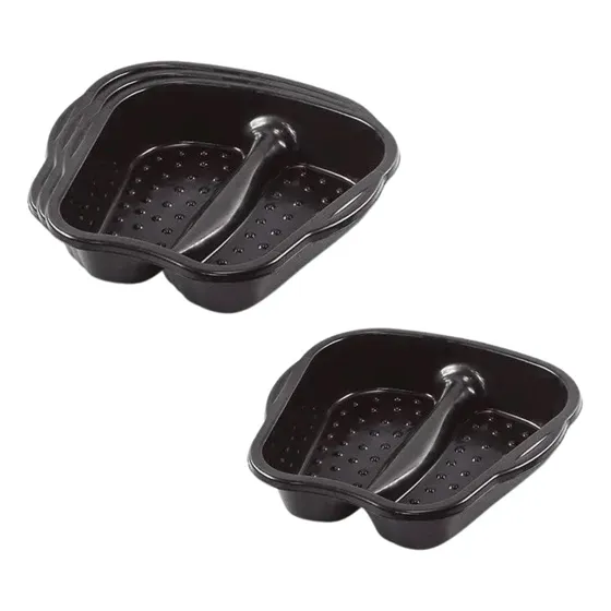 Kit 2 Bacias Para Os Pés Pedicuro Manicure Spa Limpeza