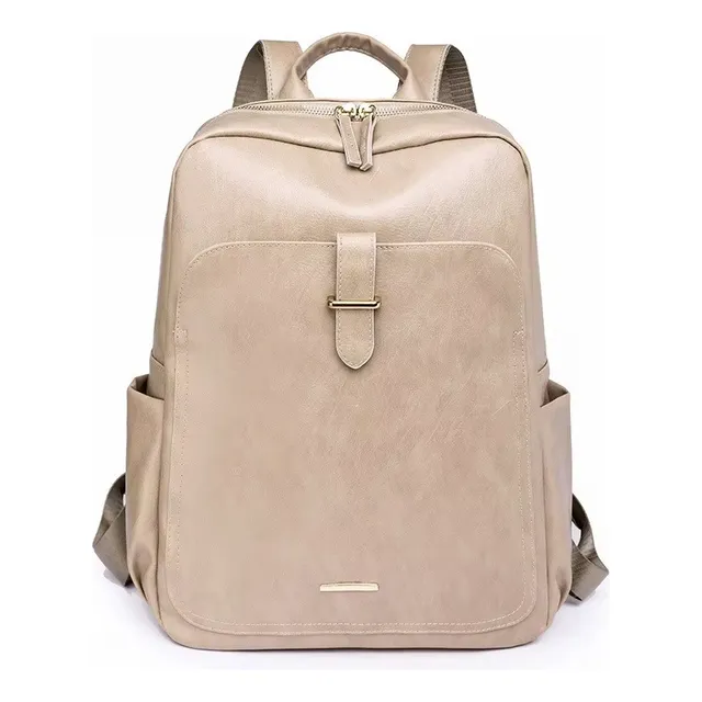 Mochila Cuero Sintetico Para Mujer Dama Cartera Impermeable