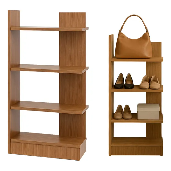Estante Multiuso Sapateira Com Prateleiras Organizadora pequena porta livros quarto cozinha brinquedos plantas nicho