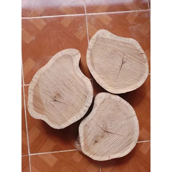 3 Tabla O Tronco Para Picar Carne De Mezquite 100 %  Corazon