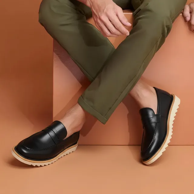 Sapato Casual Loafer Tratorado Comfort Premium