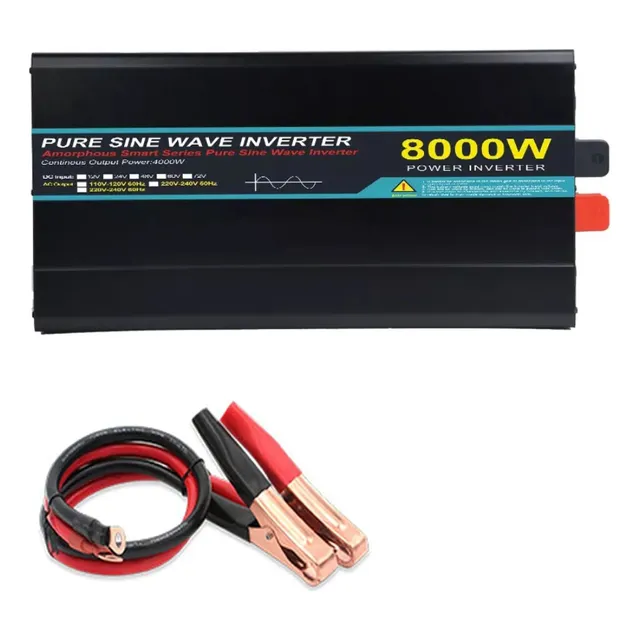 Inversor De Onda Sinusoidal Pura 8000w 24v/110v Para Coches