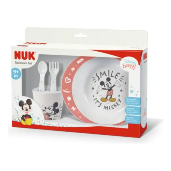 Nuk Set De Alimentación Disney Mickey Mouse Rojo