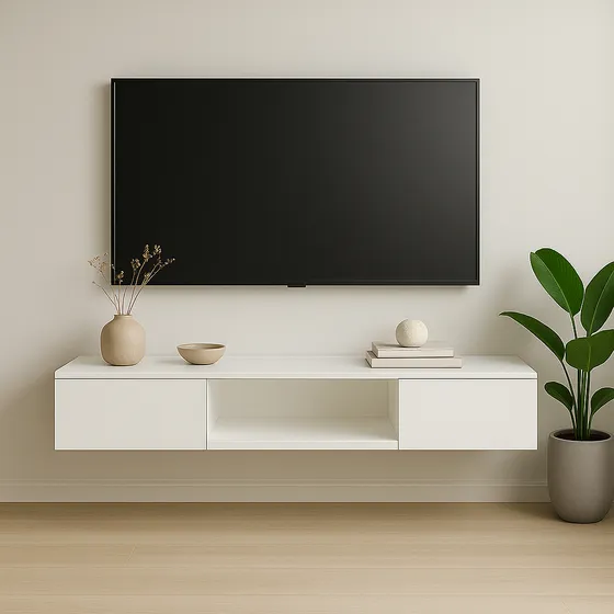 Rack Mesa Tv Flotante Melamina Repisa