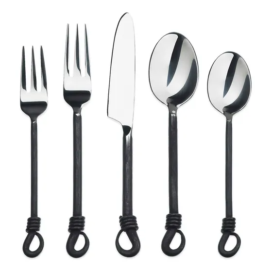 Gourmet Settings Twist And Shout Acero Inoxidable Cubierte