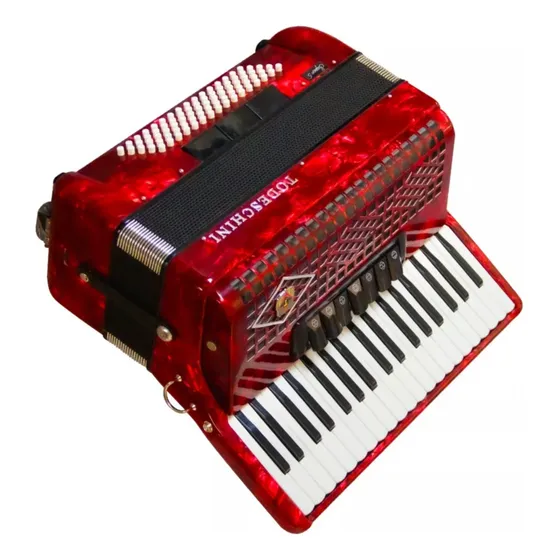 Acordeon Todeschini Yw827 41 Teclas E 120 Baixos Red C/ Bag