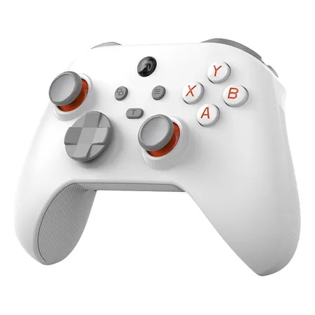 Control Gamepad Inalámbrico Para Pc Android Ios White Orange