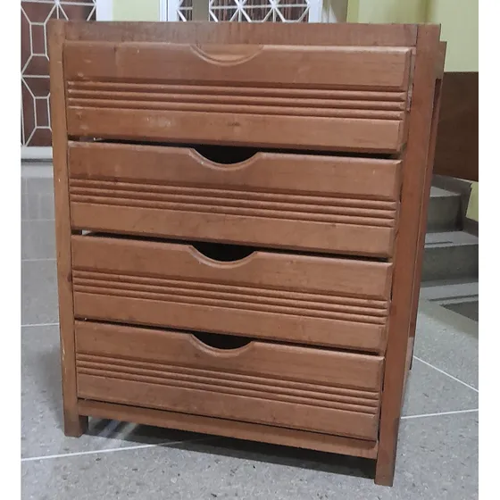 Gavetero  4 Gavetas Madera Para Interior Closet