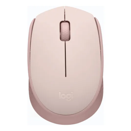 Mouse sem fio Logitech M170 com Pilha Inclusa - Rosa