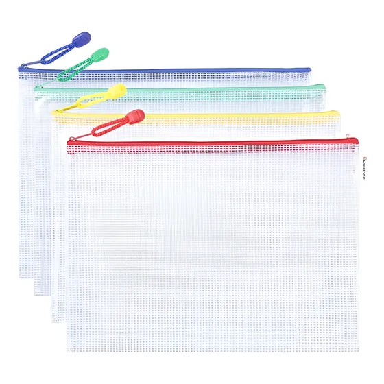 Sobre Zip Comix A4 Pack Mesh Zipbag