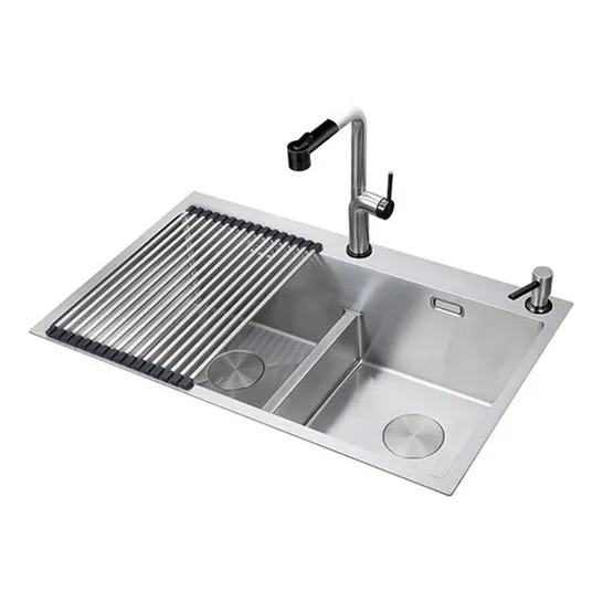 Kit Fregadero De Acero Inoxidable + Grifo Vertova Gasco