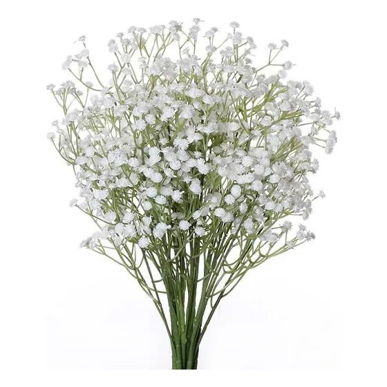 Flores Ilusiones Gypsophila Para Arreglos Artificiales Color Blanco