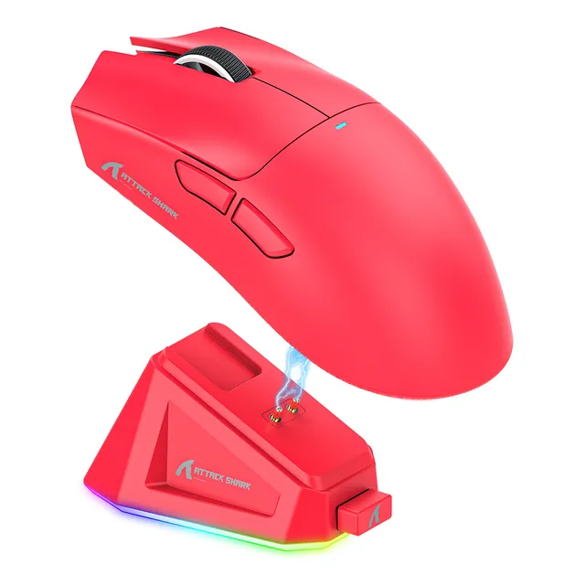 Attack Shark X11 Mouse Paw3311 Ratón Juegos Base Carga Rgb