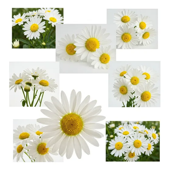 Semillas De Margarita Flor Blanca Grande X 100 U.