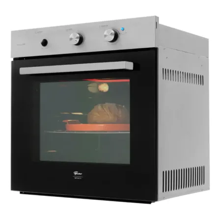 Forno De Embutir Fischer Infinity 78l Á Gás C/grill Inox-220 220v Preto