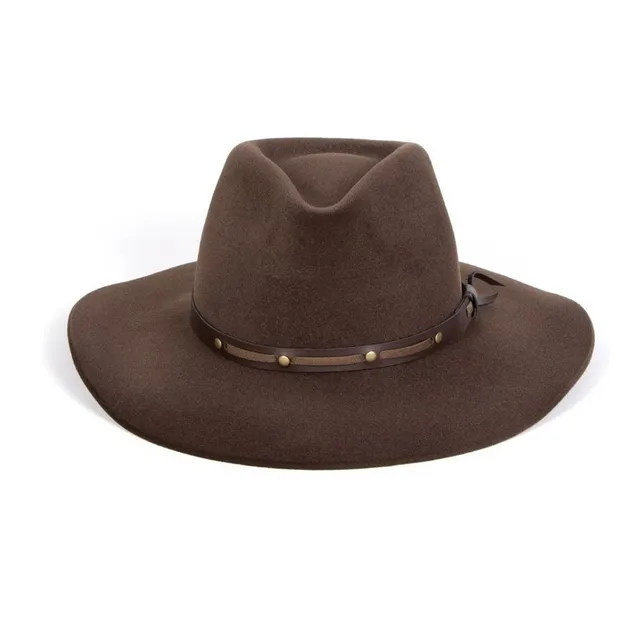 Chapéu Fedora Unissex Preto Live Gustavo Lima Aba Curvada