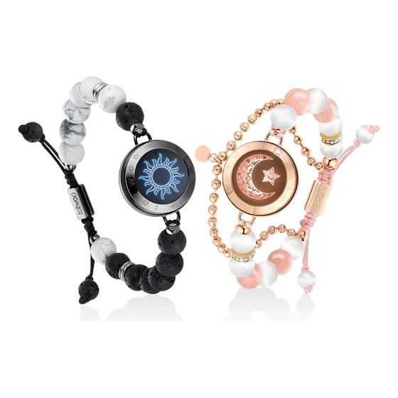 Pulseras Táctiles De Larga Distancia Totwoo Con Cadena De Cu