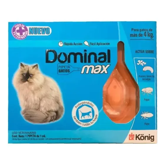 Pipeta Dominal Max Gatos + 4 Kg | Cuotas sin interés