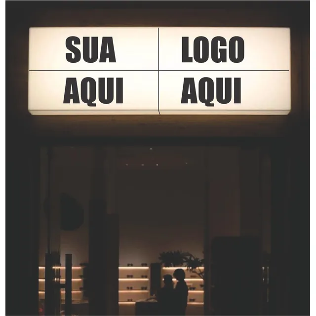 Luminoso Placa Fachada Personalizado Kit C/4 Modular 2x60cm