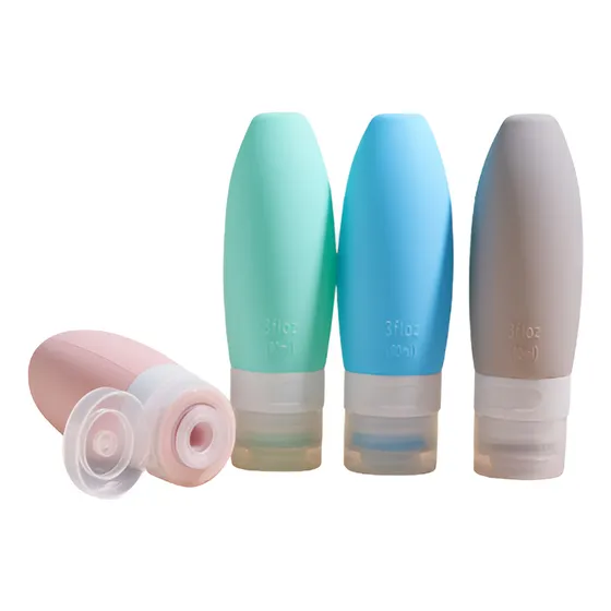 Neceser Para Viaje Set De Botellas Contenedores Silicona 90