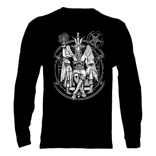 Polera Manga Larga Baphomet - Ver 11 - Vale Gamess