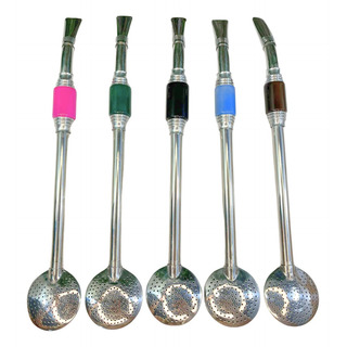 Bomba Chimarrão Aço Inox Com Rosca E Escovinha Pedra Natural Bomba Chimarrão Aço Inox Com Rosca E Escovinha Pedra Natural