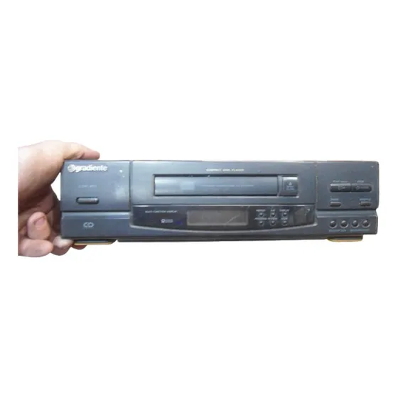 Sucata Cd Player Gradiente Cdp-at3 - Cabo Cortado