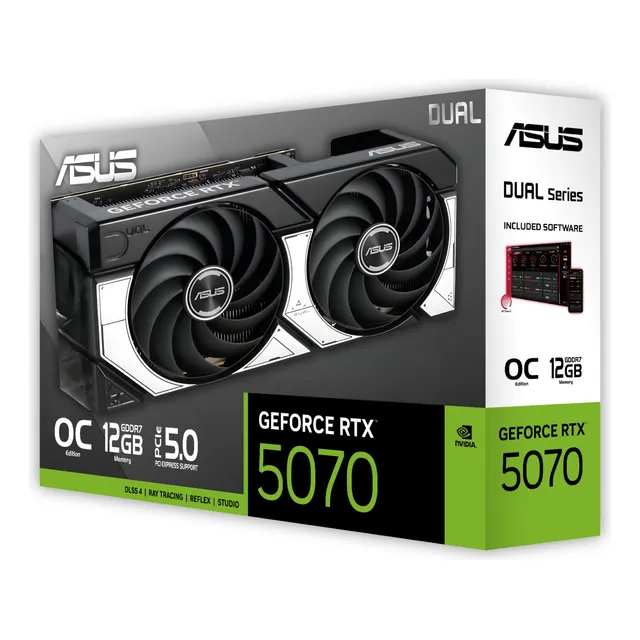Tarjeta De Video Asus Rtx 5070 12gb Oc Edition Dual Pcie 5.0