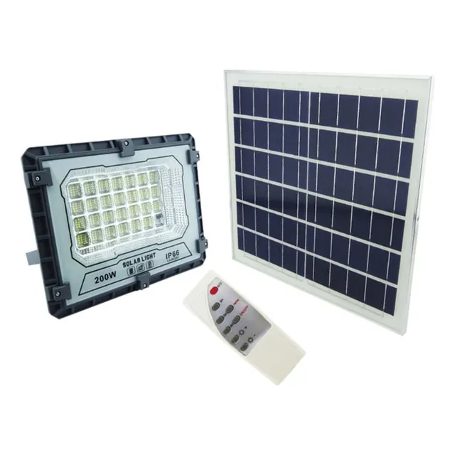 Proyector Solar Led De 200 Watt De 328 Led Con Panel Control