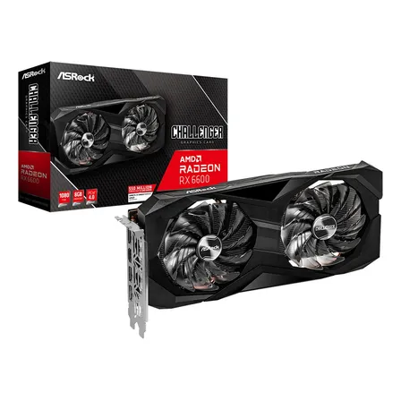 Tarjeta De Video Amd Asrock Rx 6600 Challenger 8gb