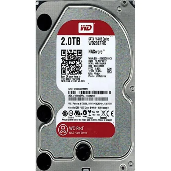 Disco Duro Sata 2tb Wd20efrx Hdd 2tb  64mb Caché Usado