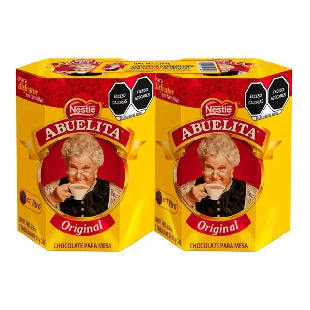 Chocolate De Mesa Abuelita Nestlé 2 Pzas De 630 G C/u