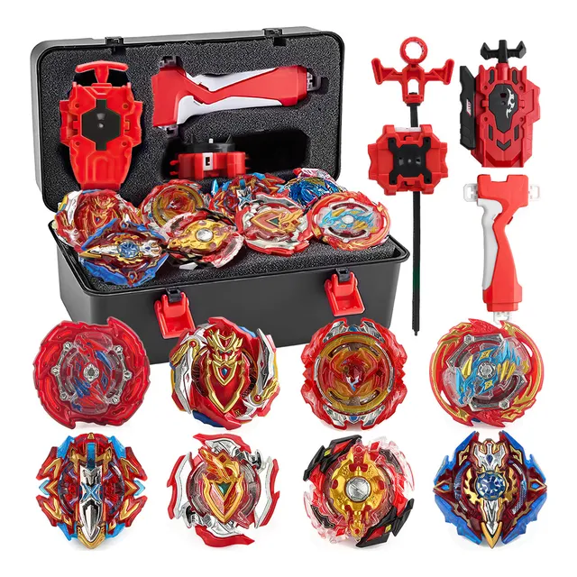Trompos Beyblade Burst Juguete Antiestres Batalla Rojo