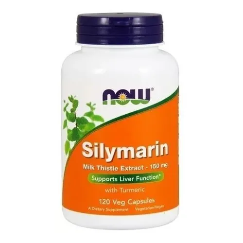 Cardo mariano 150 mg 120 cápsulas Now Foods Silimarina sin sabor