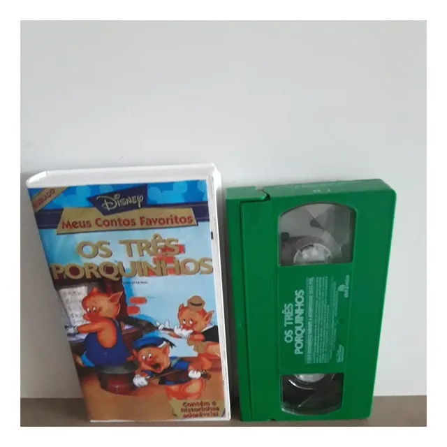 Fita Vhs Os Três Porquinhos - Clássico Disney - Dublado