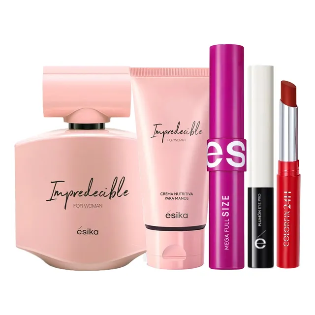 Impredecible Perfume De Mujer Con Crema Manos Y Maquillaje 3
