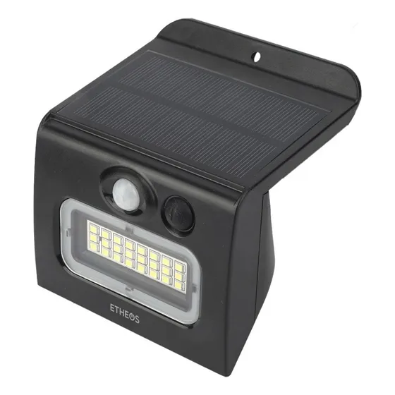 Reflector Luz Solar Exterior 24 leds con Sensor Movimiento 3 modos Etheos