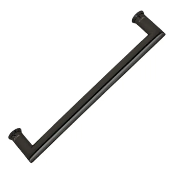 Tirador Simple. Fijación Invisible. Largo 30 Cm. Negro Mate