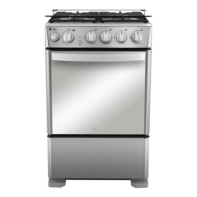 Cocina De Piso A Gas 55 Cm Inox Mabe Cmc5540fx1 Inox