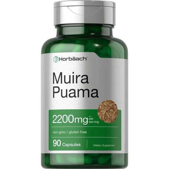 Suplemento De Extracto De Raíz De Horbäach Muira Puama, 2200