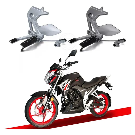 Conjunto Posapie Izquierdo Con Pata Para Moto Italika250z/sz