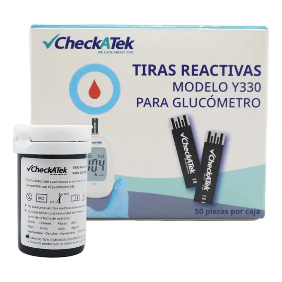 25 Tiras Reactivas Para Glucometro Gl582 - Checkatek