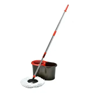 Powermaid Mop Esfregão Giratório Com Balde 8 Litros