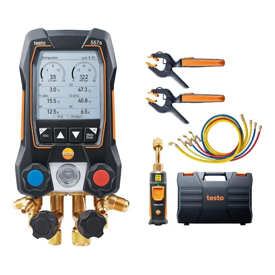 Juego De Manómetro De Ca Testo 557s Kit De Recarga De Ca Con