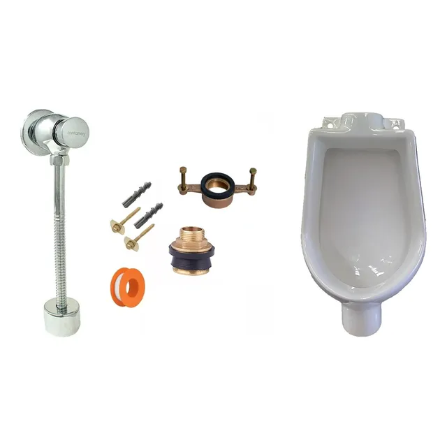 Mingitorio De Agua Blanco Temporizador Y Kit Baño Orinal